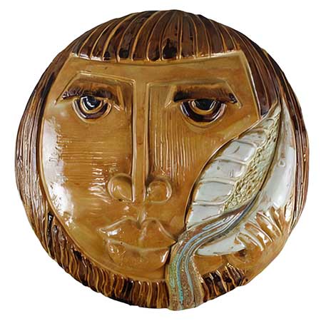 Lars Bergsten Eskilstuna Wall Plaque diameter 22 cm Aquarius