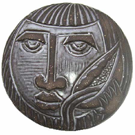 Lars Bergsten Upsala Ekeby Wall Plaque diameter 15 cm Aquarius