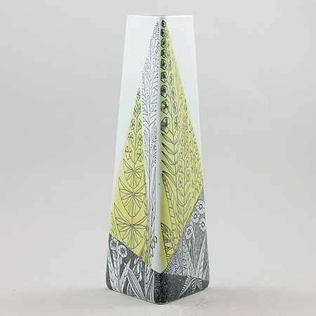 Lars Thorén Rörstrand Triangla Vase, model 8, height 27 cm
