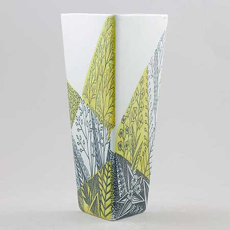 Lars Thorén Rörstrand Triangla Vase, model 7, height 20 cm