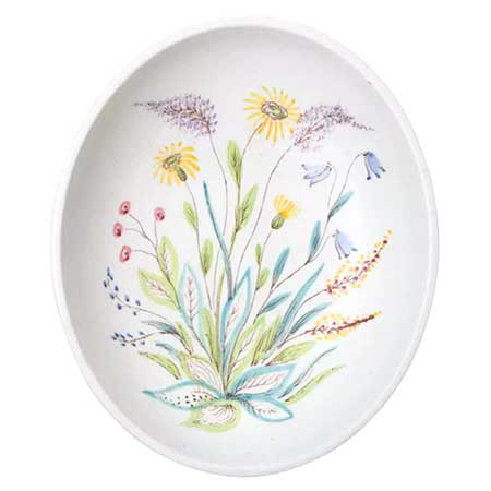 Lars Thorén Rörstrand Vilda Blommor Dish, length 23 cm