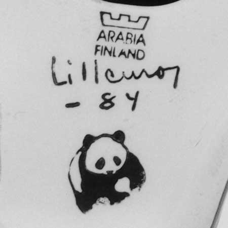 Lillemor Mannerheim WWF stämpel på undersida