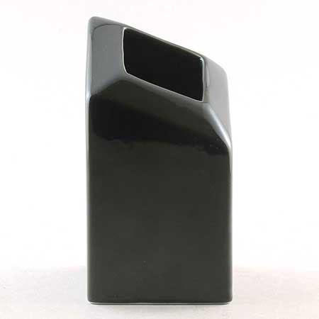 Lisa Larson Åhléns Quartette Black vase, height 13 cm