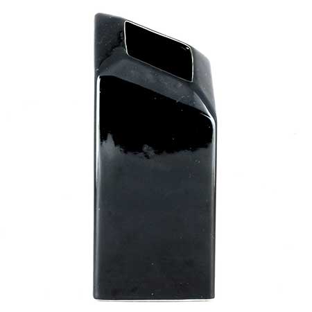 Lisa Larson Åhléns Quartette Black vase, height 19 cm