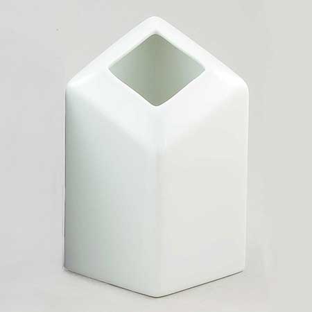 Lisa Larson Åhléns Quartette White vase, height 13 cm
