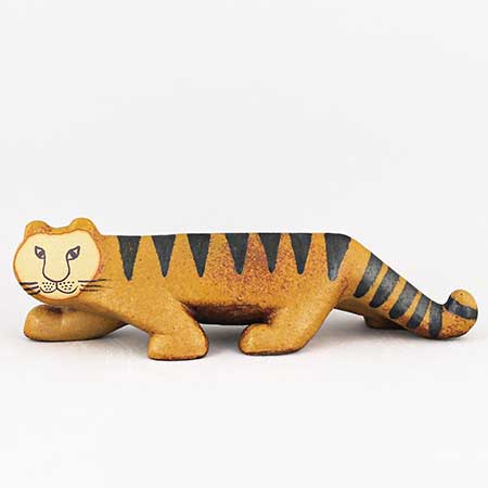 Lisa Larson Gustavsberg Tiger, 2000, length 21 cm
