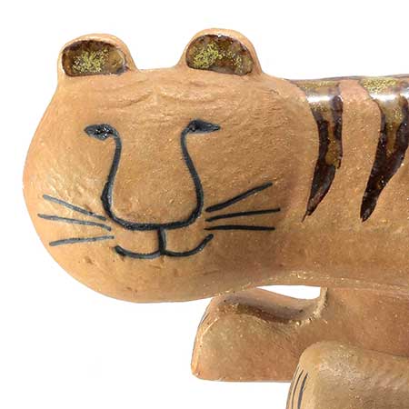 Lisa Larson Gustavsberg Tiger, Afrika series, 1964, length 26 cm