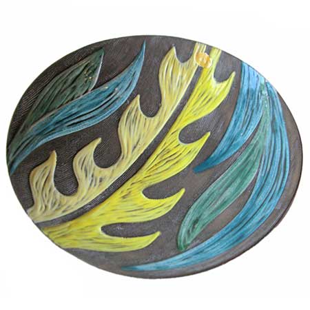 Mari Simmulson Upsala–Ekeby Agave Bowl. Model 4445. Diameter 23 cm