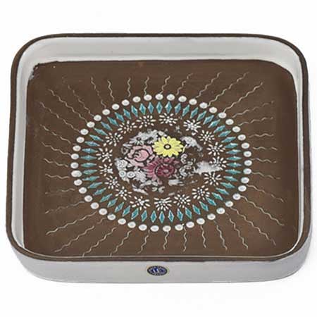 Mari Simmulson Upsala Ekeby Beata Bowl. Model 5011M. Length 17 cm