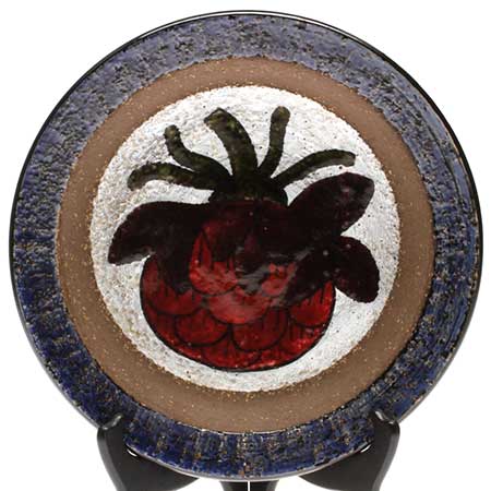 Mari Simmulson Upsala–Ekeby Cardus Bowl. Model 7090. Diameter 28 cm