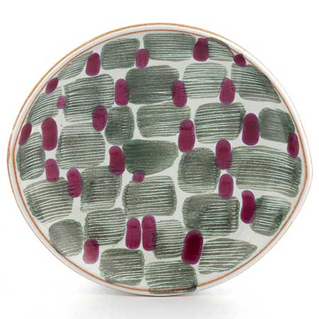 Mari Simmulson Upsala–Ekeby Djungel Bowl. Model 4102. Width 18 cm