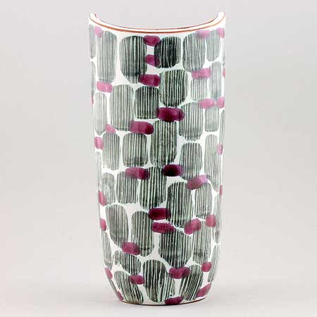 Mari Simmulson Upsala–Ekeby Djungel Vase. Model 4109. Height 24 cm