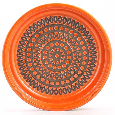 Mari Simmulson Upsala Ekeby Korall Dish. Model 7020M. Length 27 cm