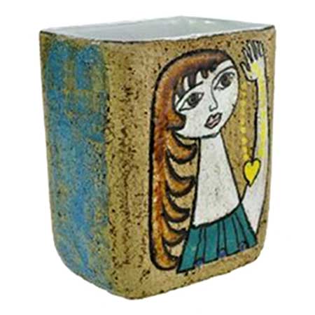 Mari Simmulson Upsala Ekeby Mariana Vase. Model 4428. Height 16 cm