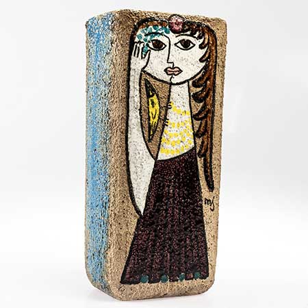 Mari Simmulson Upsala Ekeby Mariana Vase. Model 4429. Height 25 cm