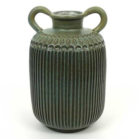 Mari Simmulson Upsala–Ekeby Pistill Vase. Model 4087. Height 20 cm