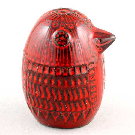 Mari Simmulson Upsala–Ekeby Red Birds Medium bird, model number 0192M, height 10 cm
