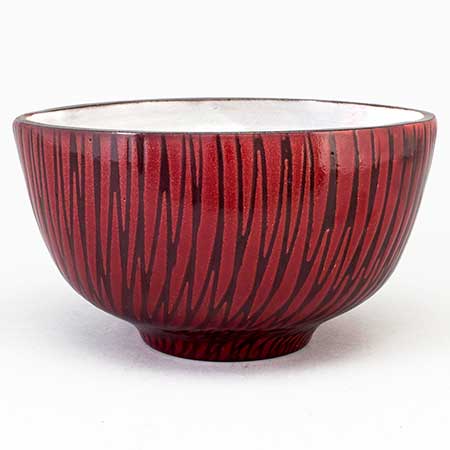 Mari Simmulson Upsala Ekeby Tokyo 1952 Bowl. Model 4048. Length 19 cm
