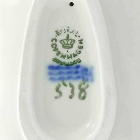Merete Agergaard Bing & Gröndahl and Royal Copenhagen’s three waves logo and model number