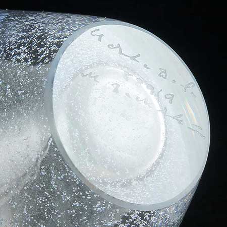 Monica Backström Kosta Boda Serpentine The lower side of a Athena object