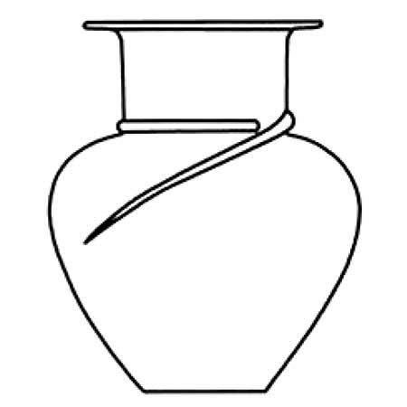 Monica Backström Kosta Boda Serpentine White vase, model 48921, height 31,5 cm