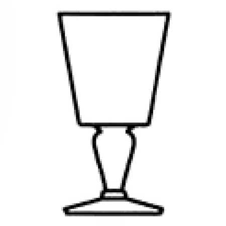 Monica Backström Kosta Boda Serpentine Brown wine glass, model 24806, height 15 cm