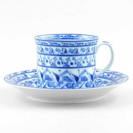 Oiva Toikka Rörstrand Cobolti Coffee cup, width 8 cm