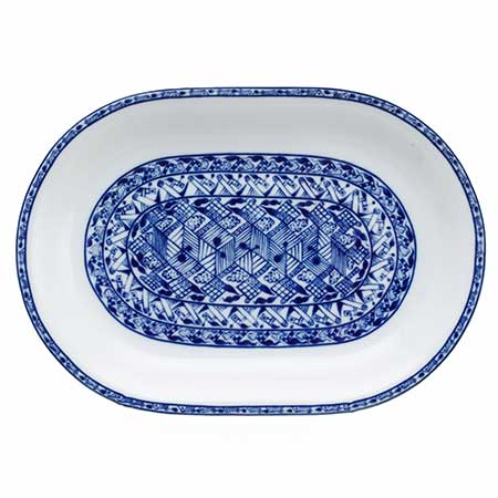 Oiva Toikka Rörstrand Cobolti Oval dish, diameter 33 cm