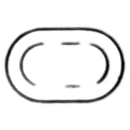 Oiva Toikka Rörstrand Cobolti Small oval dish, diameter 22 cm
