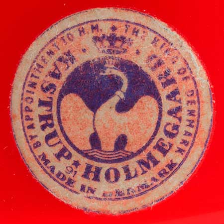 Per Lütken Holmegaard Label on a Carnaby vase 