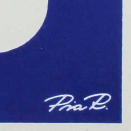 Pia Rönndah Gustavsberg Front side signature of a God Jul wall plaque