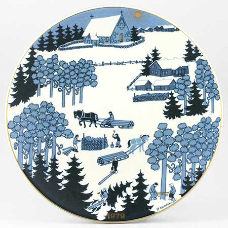 Raija Uosikkinen Arabia Christmas Plates 1979