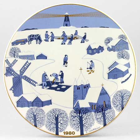 Raija Uosikkinen Arabia Christmas Plates 1980
