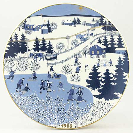 Raija Uosikkinen Arabia Christmas Plates 1982