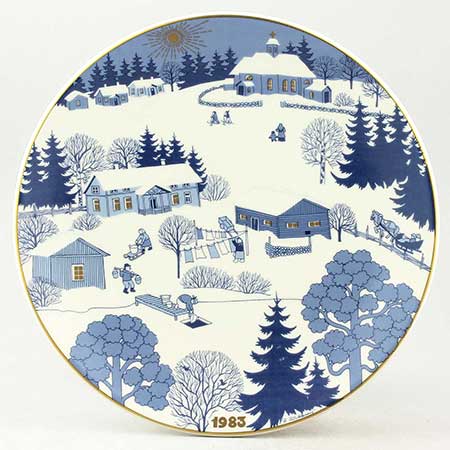 Raija Uosikkinen Arabia Christmas Plates 1983