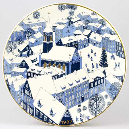 Raija Uosikkinen Arabia Christmas Plates 1987