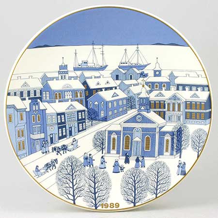 Raija Uosikkinen Arabia Christmas Plates 1989