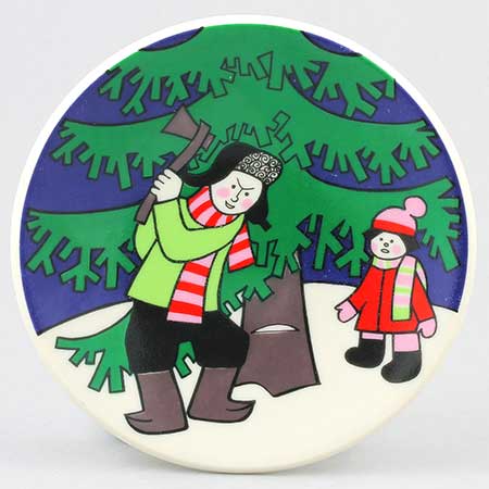 Raija Uosikkinen Arabia Julkort Julkort, motiv 2, diameter 12 cm / 4.7 in