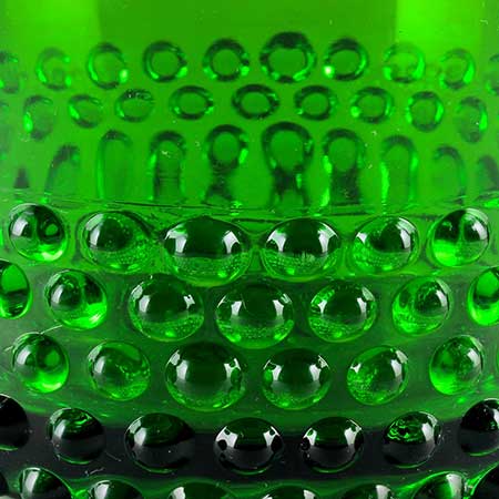Saara Hopea Nuutajärvi Green Nyppylä knob relief