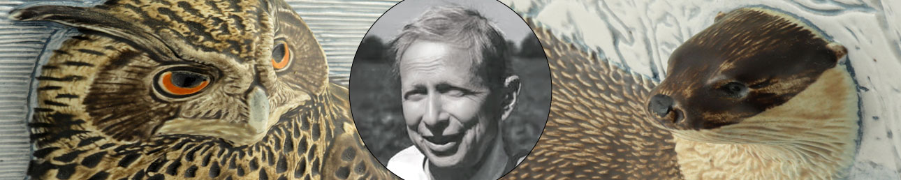 Staffan Johnson Jie wall plaque Utrotningshotade Djur i Vintermiljö
