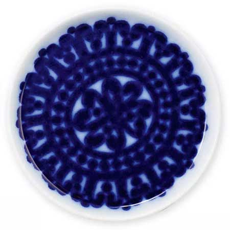 Stig Lindberg Gustavsberg Blå Husar Plate, diameter 18 cm