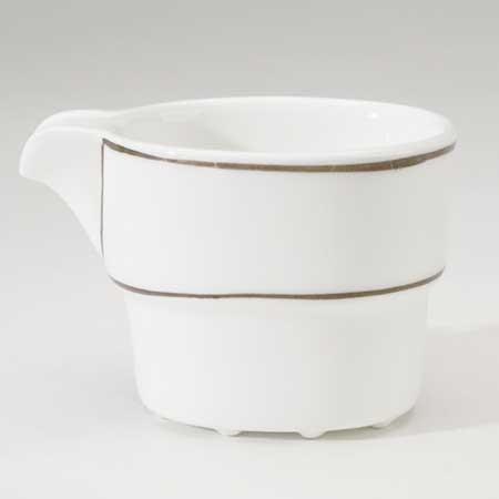 Stig Lindberg Gustavsberg Brun Linje Creamer, height 5 cm