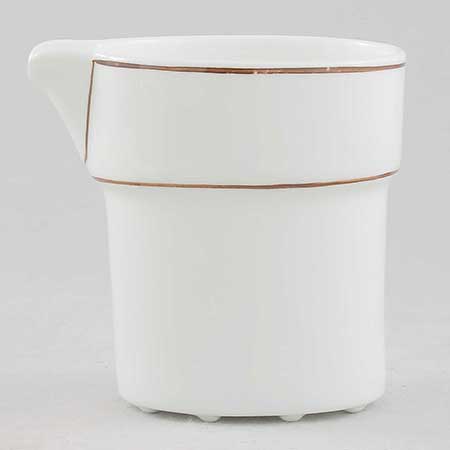Stig Lindberg Gustavsberg Brun Linje Creamer, height 7 cm