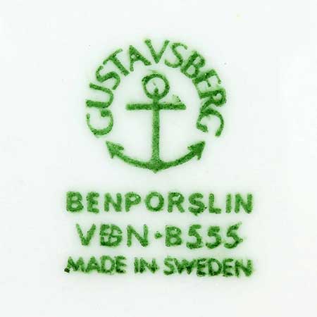 Stig Lindberg Gustavsberg The lower side of a Brun Linje object