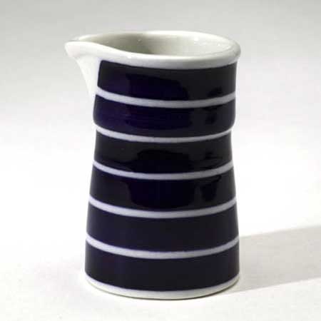 Stig Lindberg Gustavsberg Cordon Bleu Creamer, height 7 and 9 cm