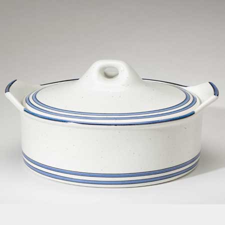 Stig Lindberg Gustavsberg Dart Round pot, diameter 20 and 22 cm