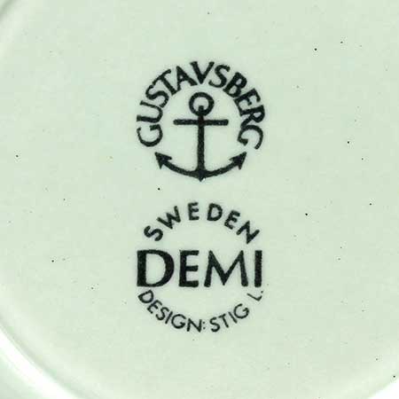 Stig Lindberg Gustavsberg The lower side of a Demi object