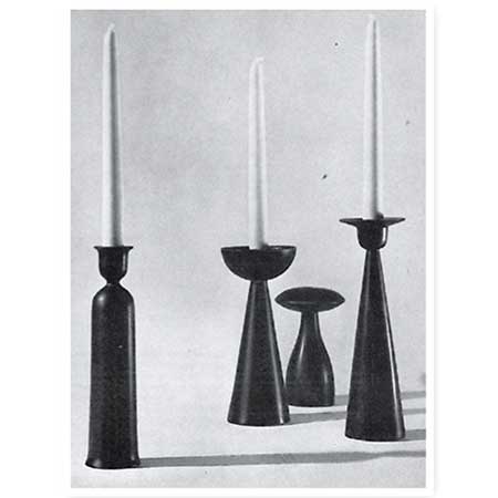Stig Lindberg Julius Gustavsberg candleholder product catalogue page