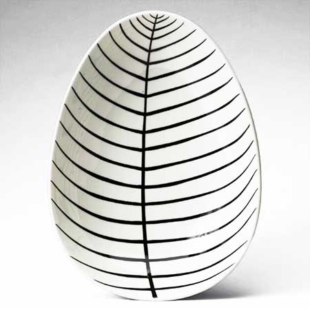 Stig Lindberg Gustavsberg Löv Bowl, length 22 cm