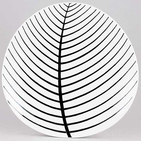 Stig Lindberg Gustavsberg Löv Plate, diameter 22 and 24 cm